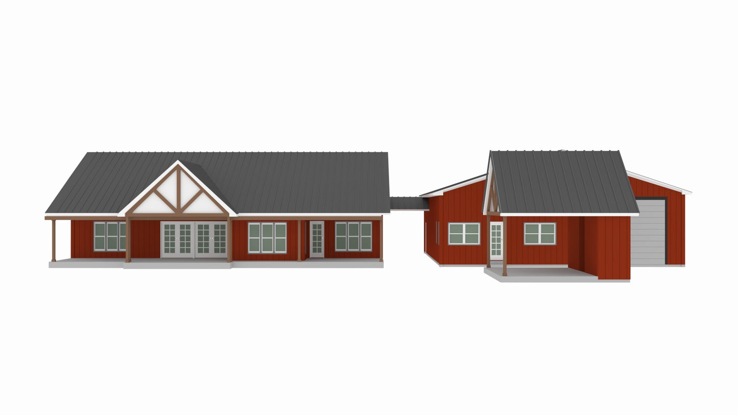 BP-2001-R Robert Barndominium House Plan
