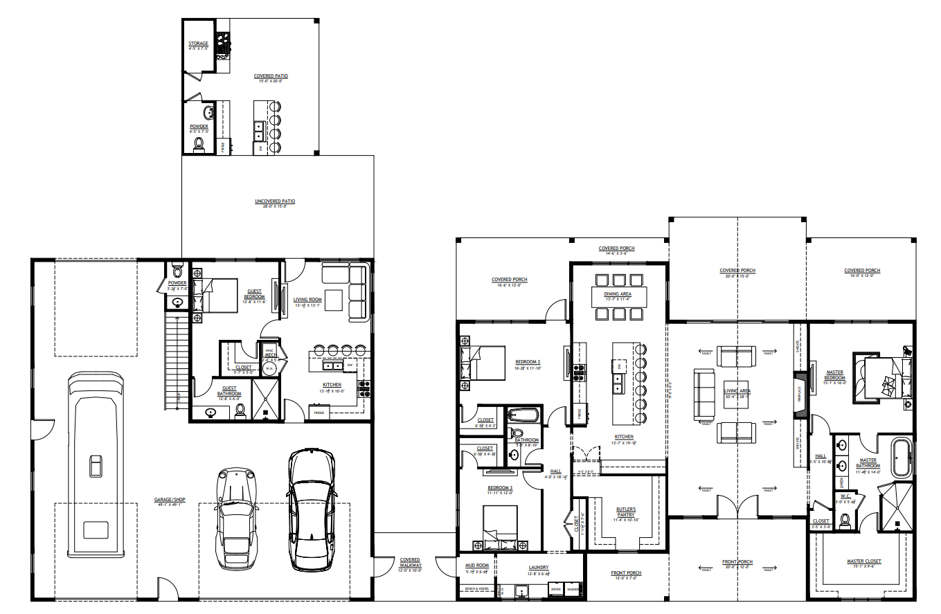 BP-2001-R Robert Barndominium House Plan