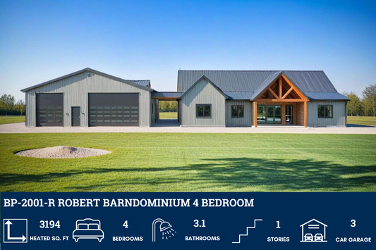 BP-2001-R Robert Barndominium House Plan