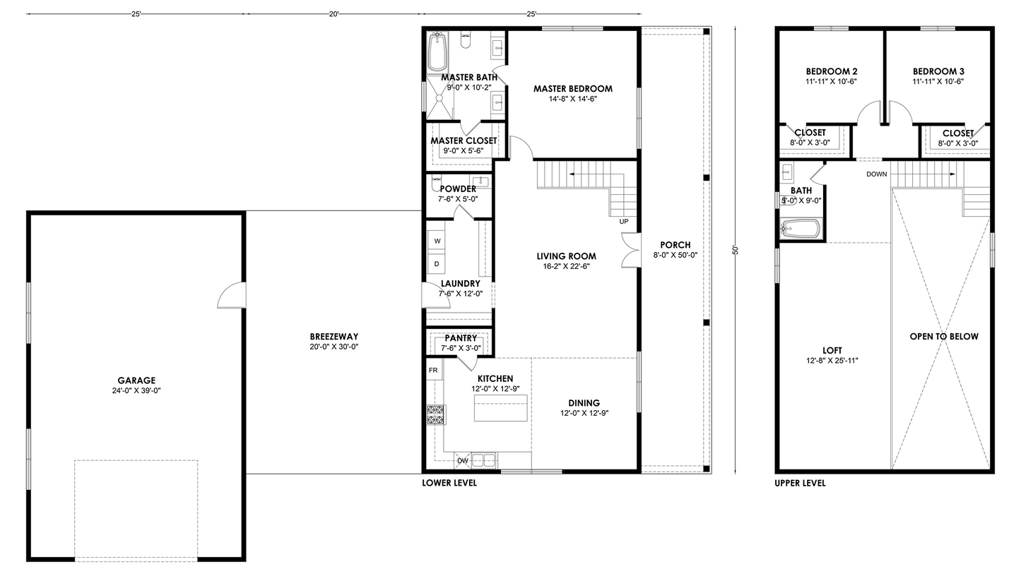 BRZ-30033 Barndominium House Plan