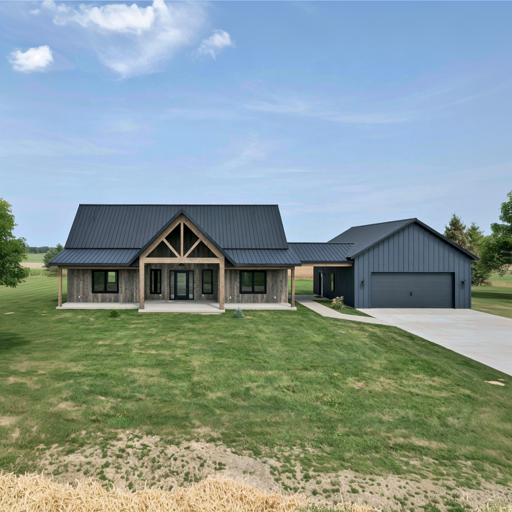 BRZ-30037 Barndominium House Plan