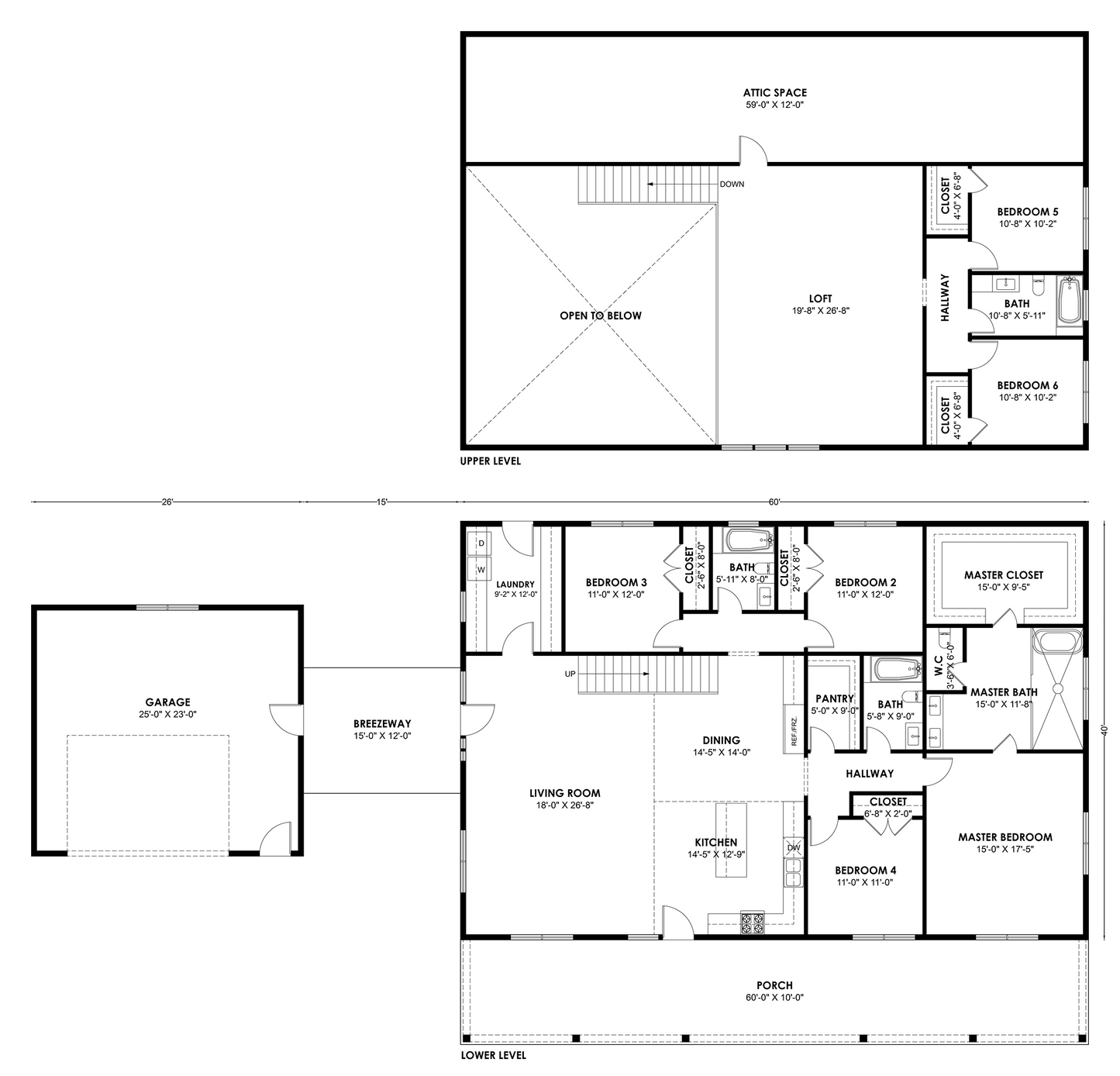 BRZ-30038 Barndominium House Plan