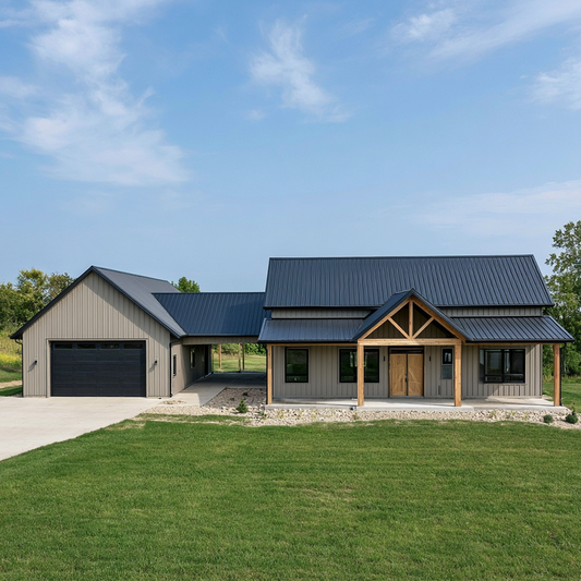 BRZ-30042 Barndominium House Plan