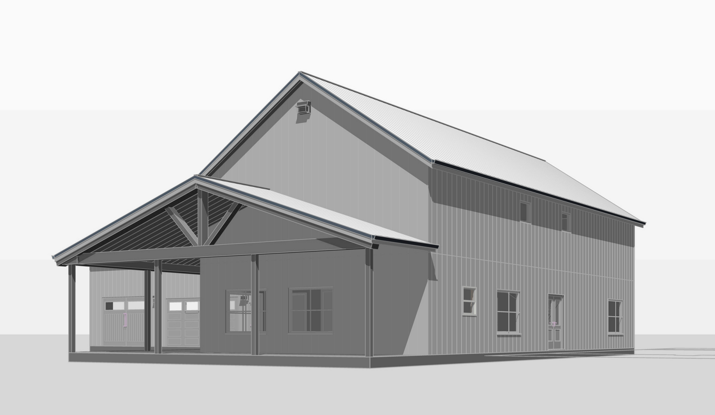 BRZ-30043 Allison Barndominium House Plan