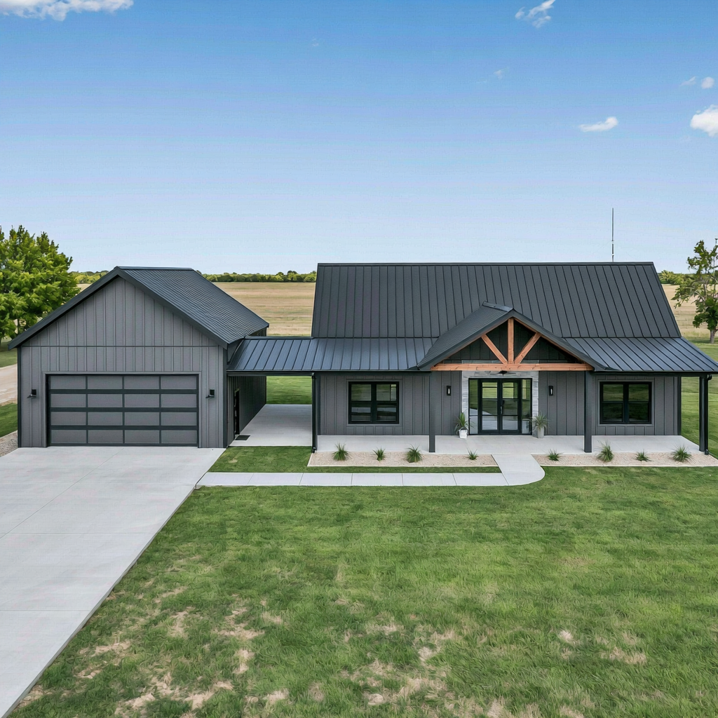 BRZ-30044 Barndominium House Plan