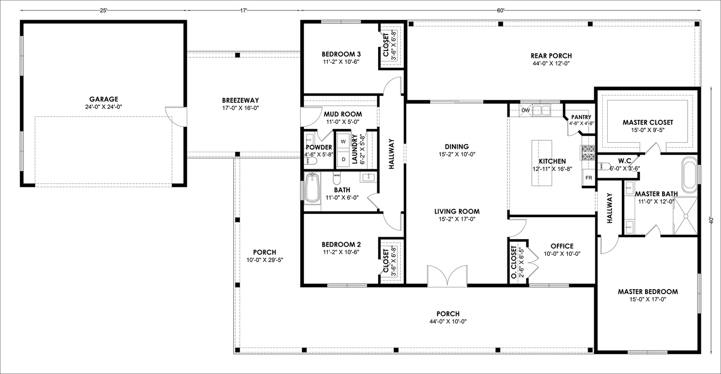 BRZ-30051 Barndominium House Plan