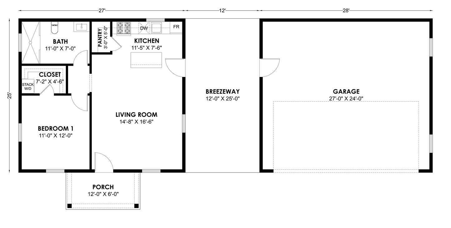 BRZ-30052 Barndominium House Plan
