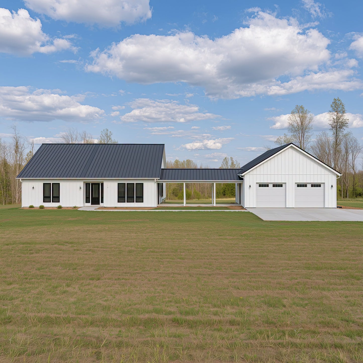 BRZ-30054 Barndominium House Plan