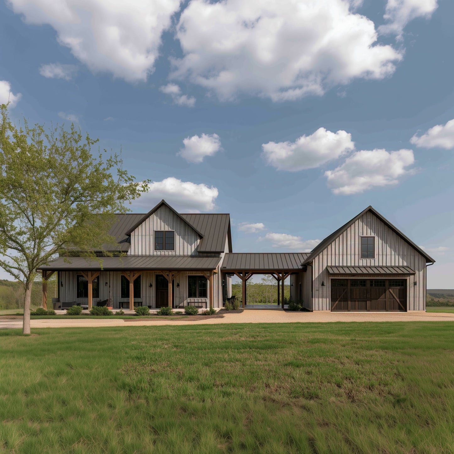 BRZ-30070 Barndominium House Plan