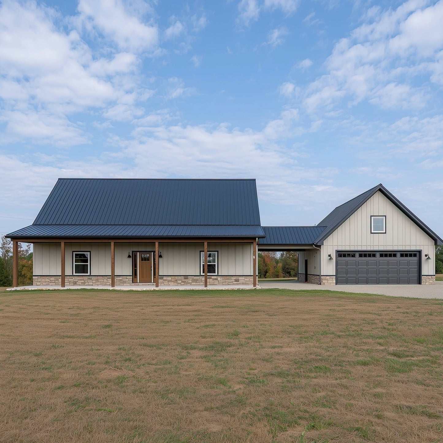 BRZ-30076 Barndominium House Plan