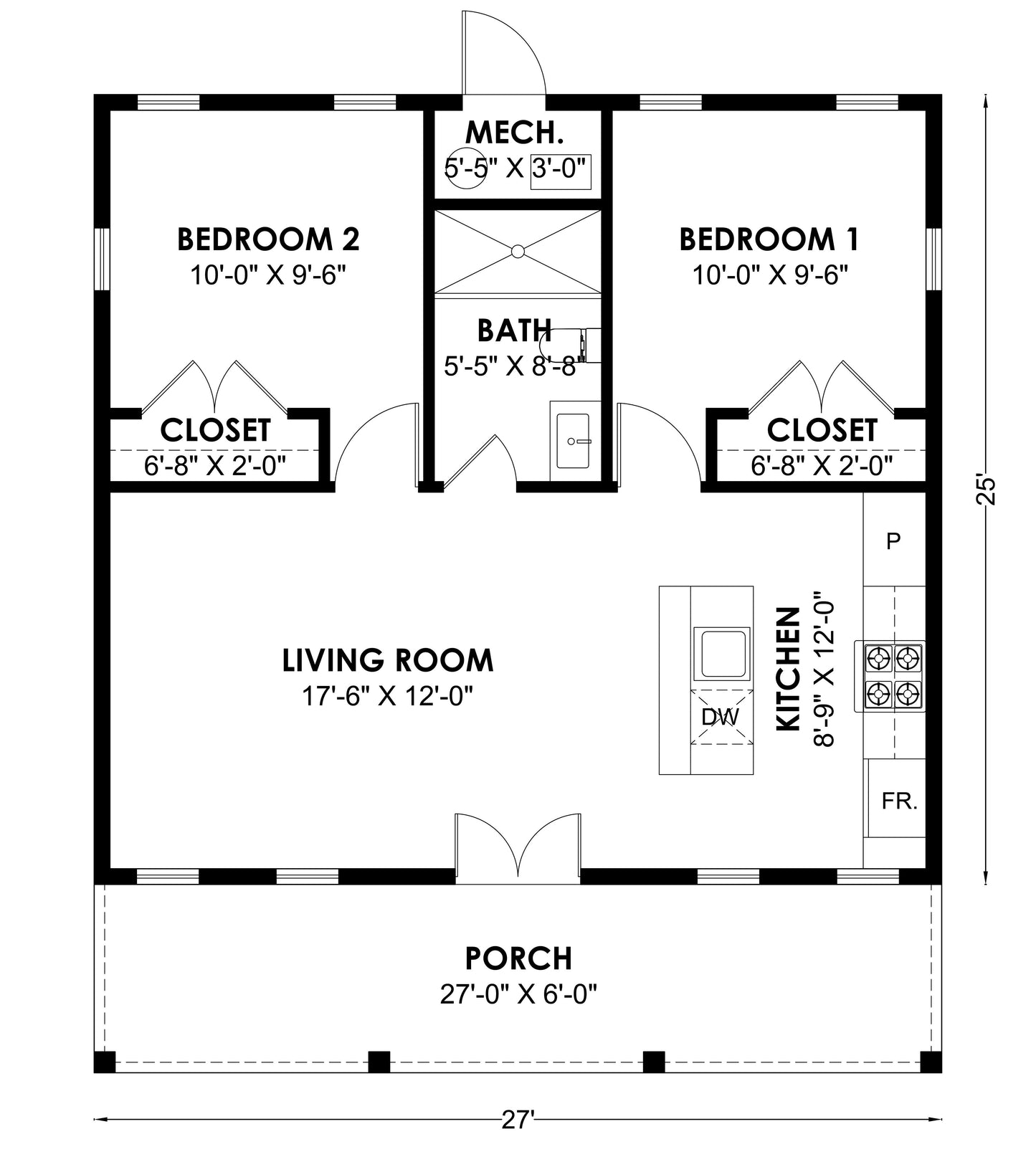 CB-10027 Barndominium House Plan