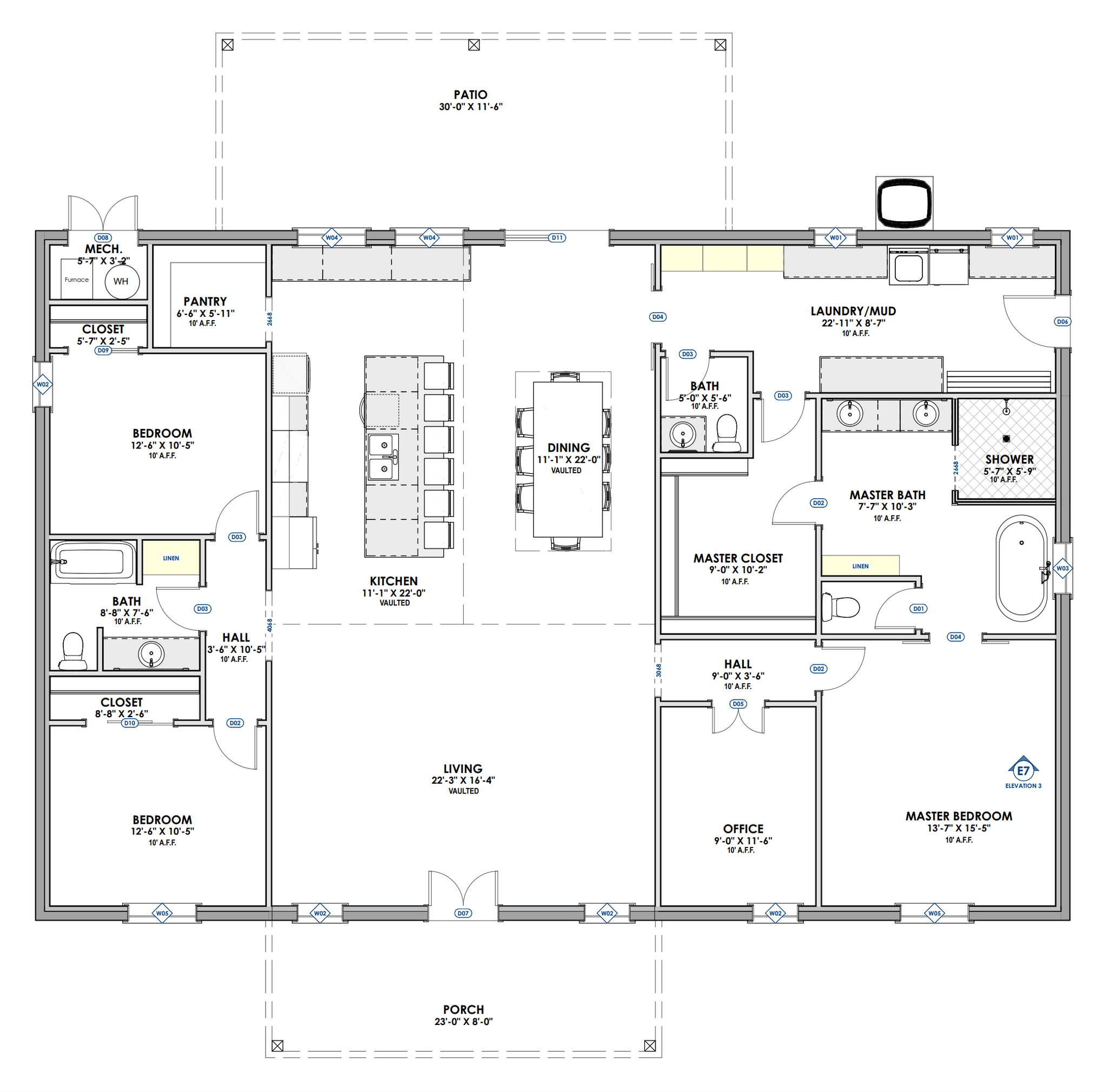 CDD-4102 Ridge Barndominium House Plan – Barndominium Plans