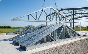 Galvanized Corrosion Proof Roof Trusses