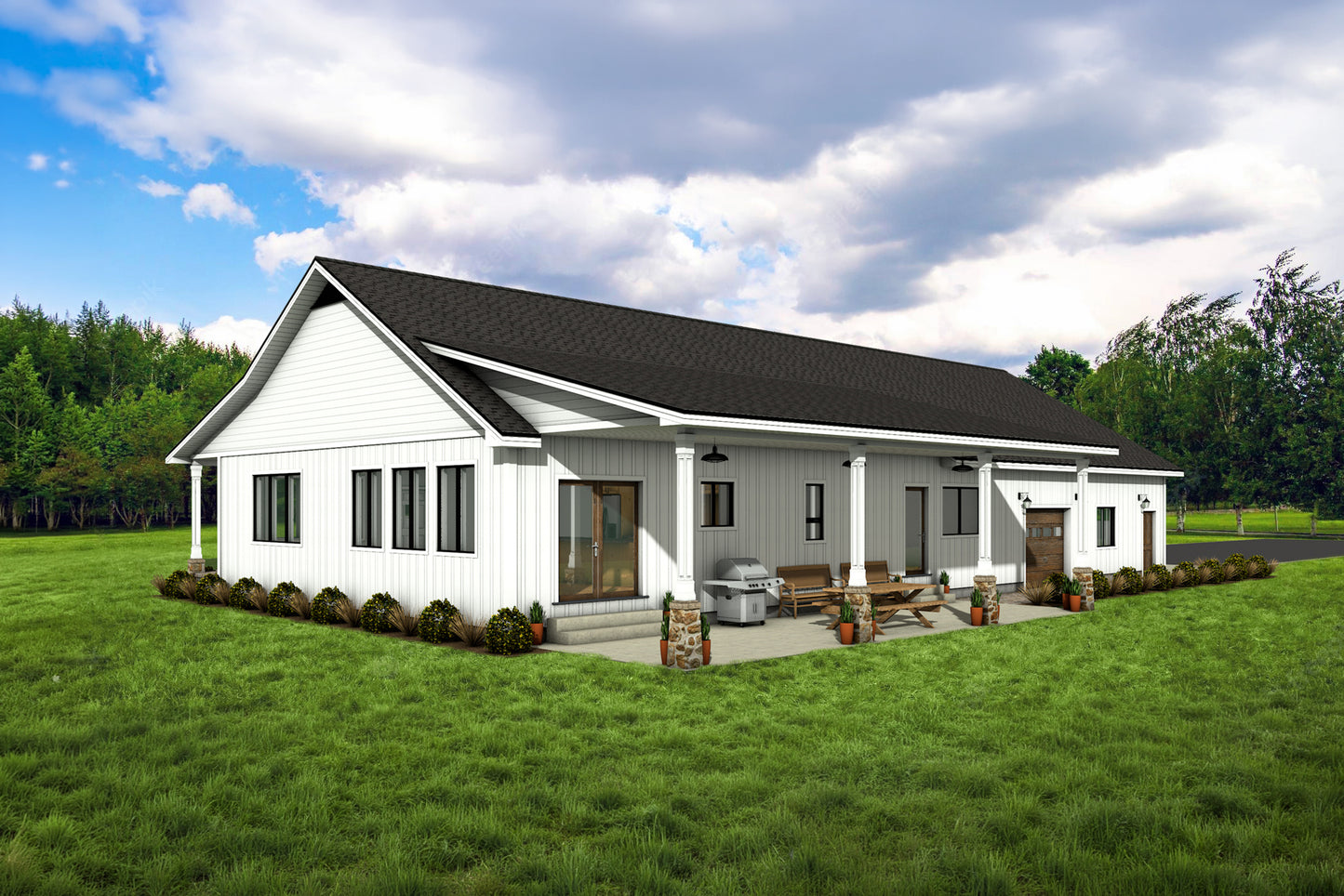 DR-105 Clyde Barndominium House Plan