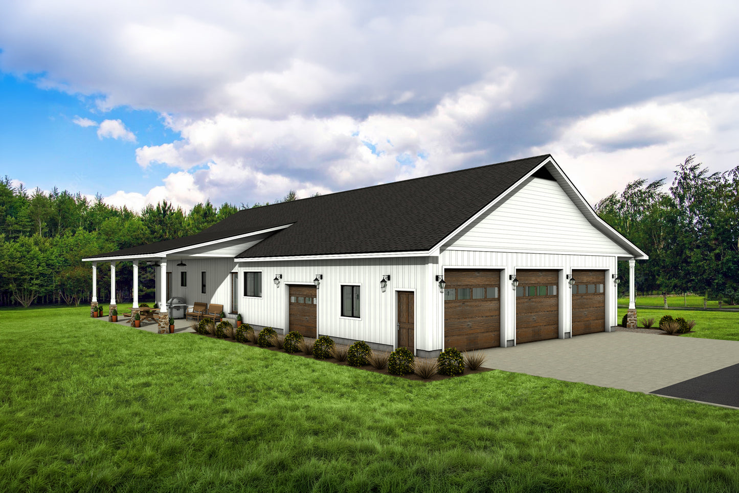DR-105 Clyde Barndominium House Plan
