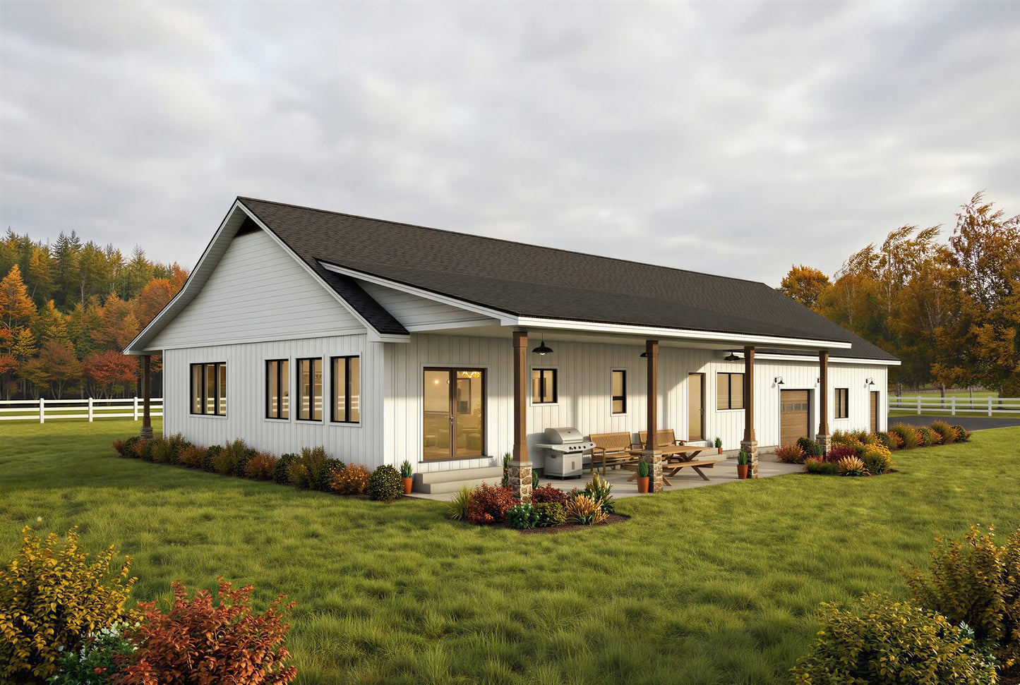 DR-105 Clyde Barndominium House Plan