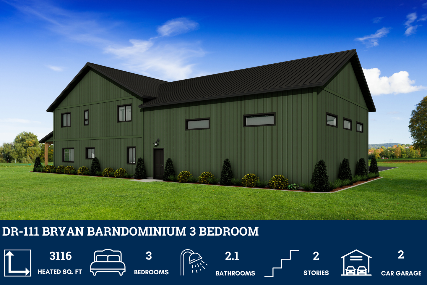 DR-111 Bryan Barndominium House Plan
