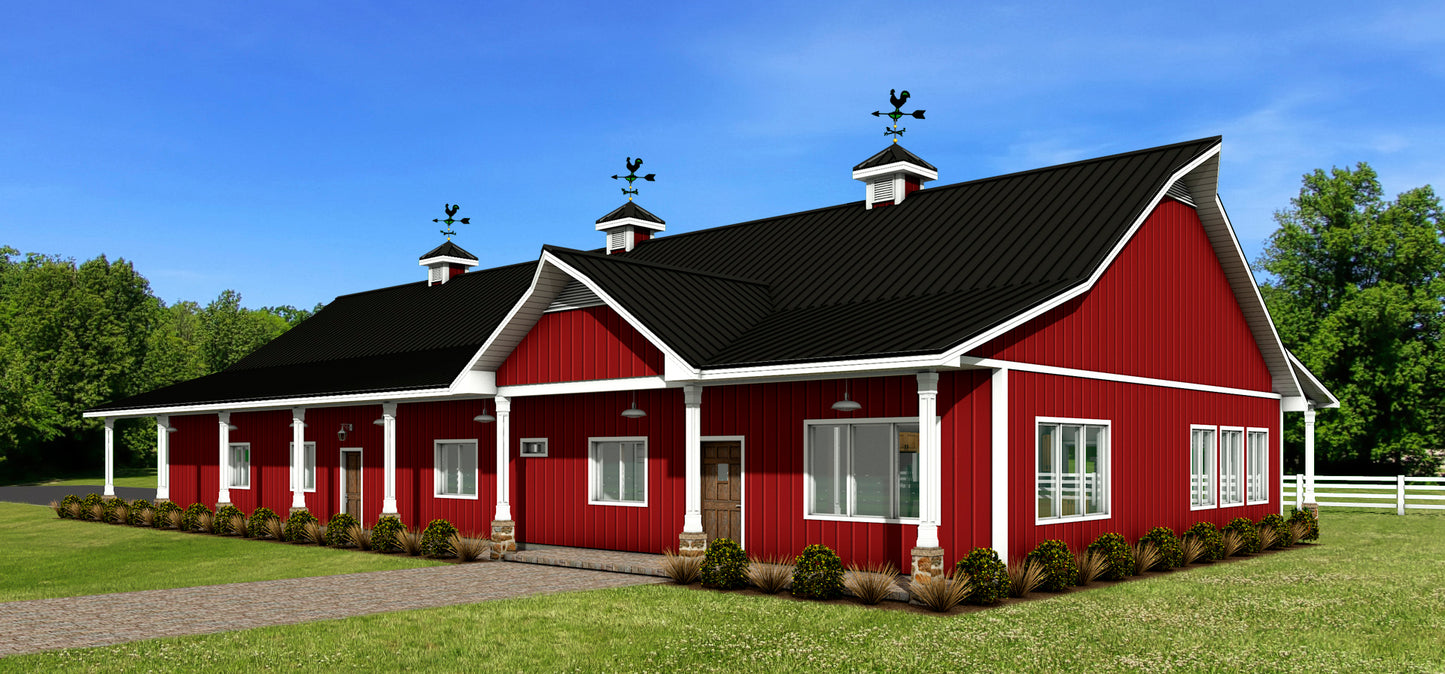 DR-112 Elena Barndominium House Plan