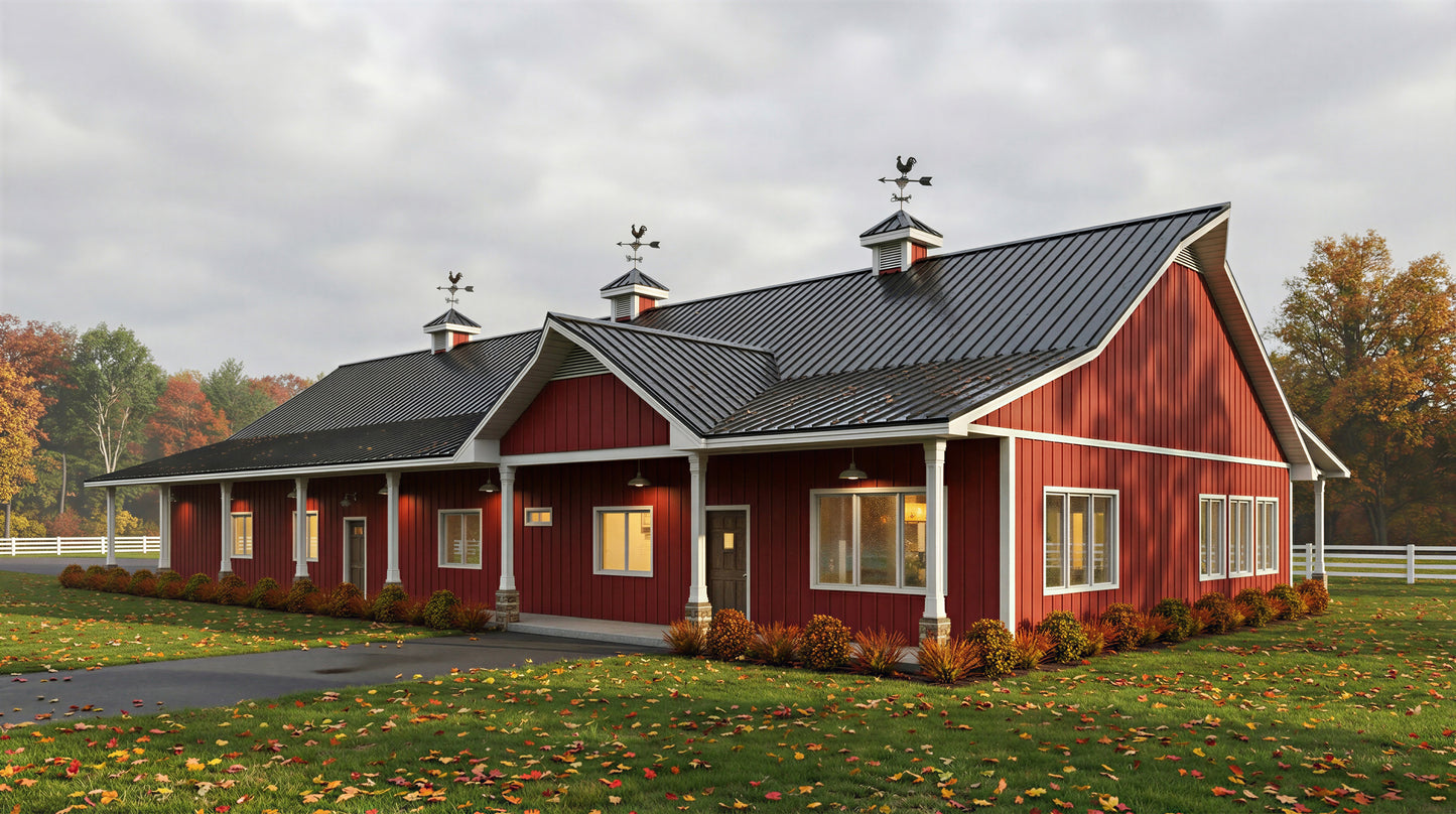 DR-112 Elena Barndominium House Plan