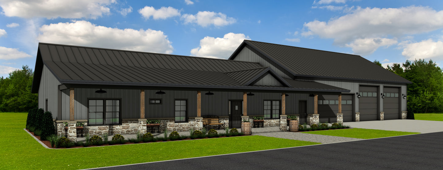 DR-113 Sam Barndominium House Plan