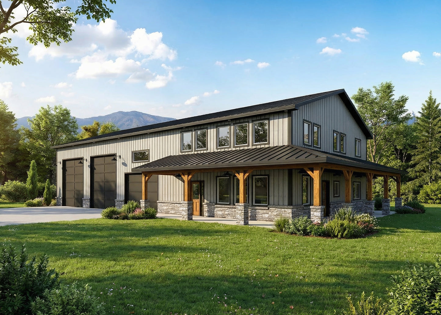 DR-114 Carrie Barndominium House Plan