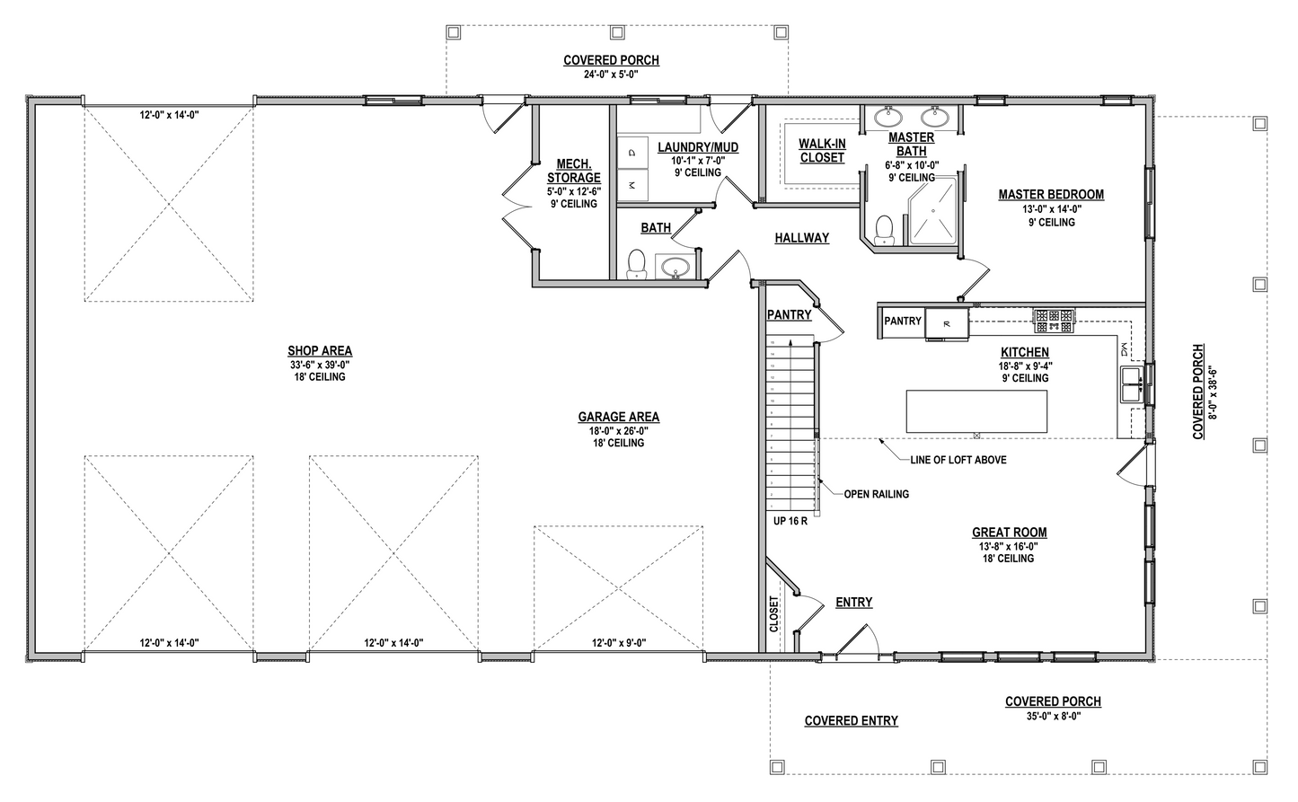 DR-114 Carrie Barndominium House Plan