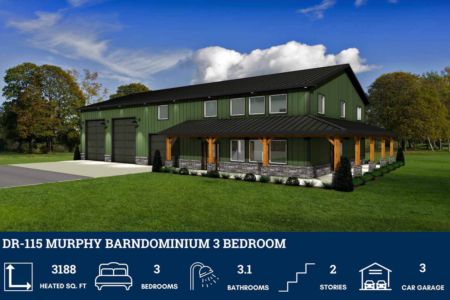 DR-115 Murphy Barndominium House Plan