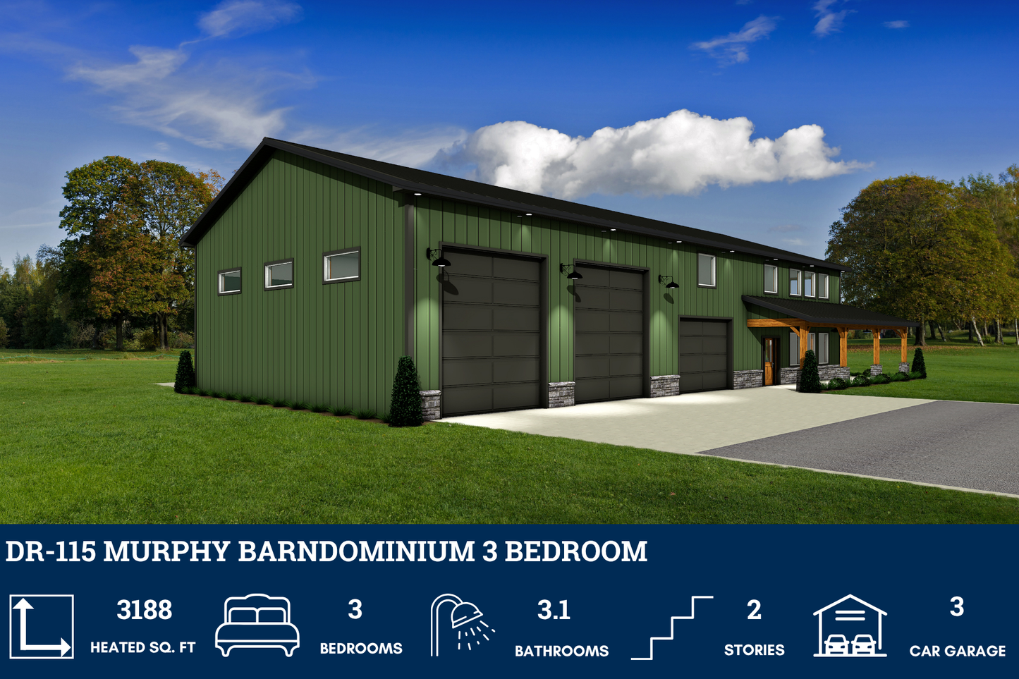 DR-115 Murphy Barndominium House Plan