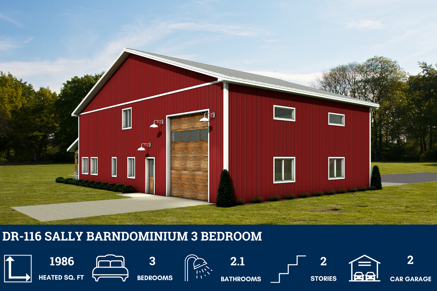 DR-116 Sally Barndominium House Plan