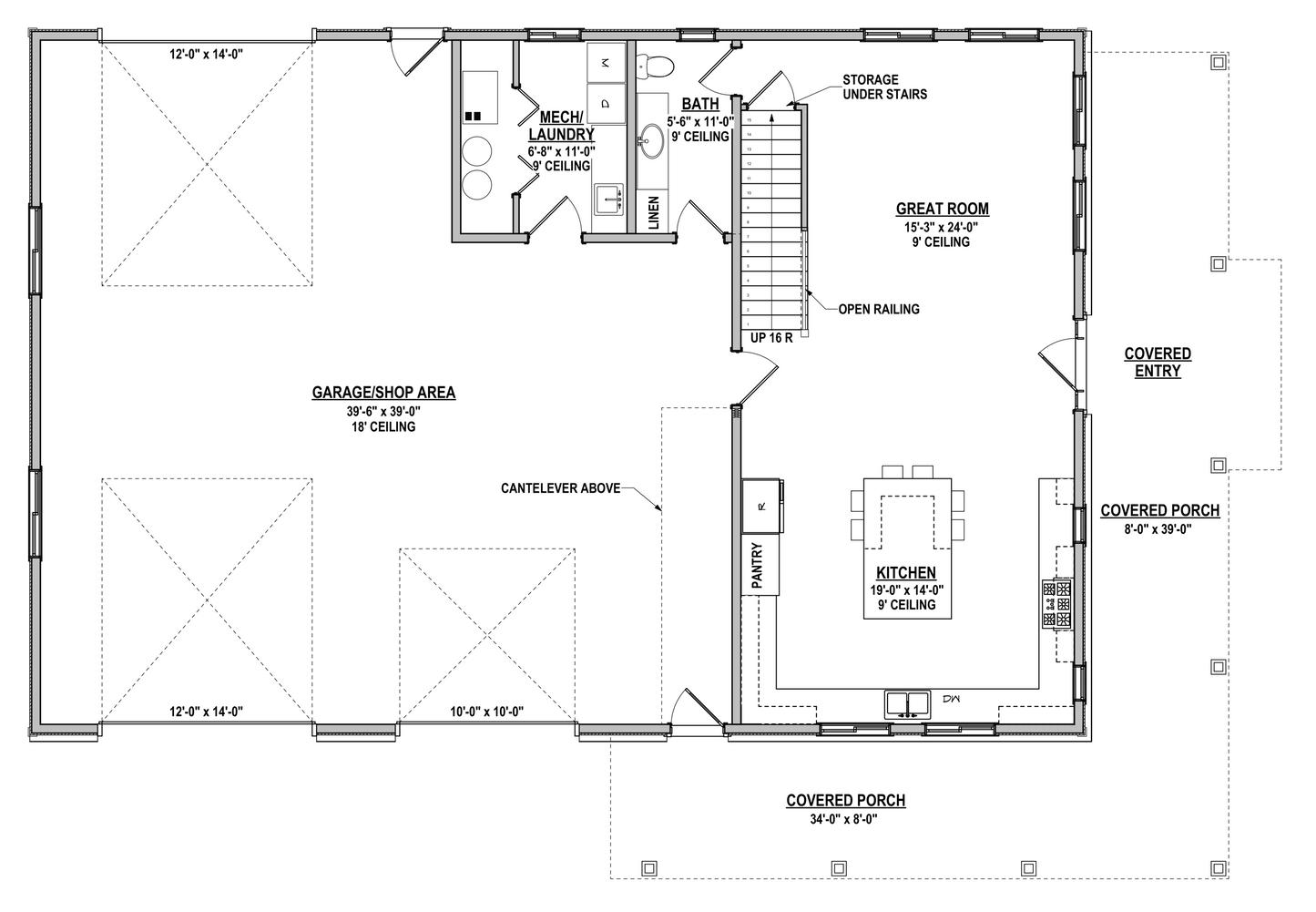 DR-116 Sally Barndominium House Plan