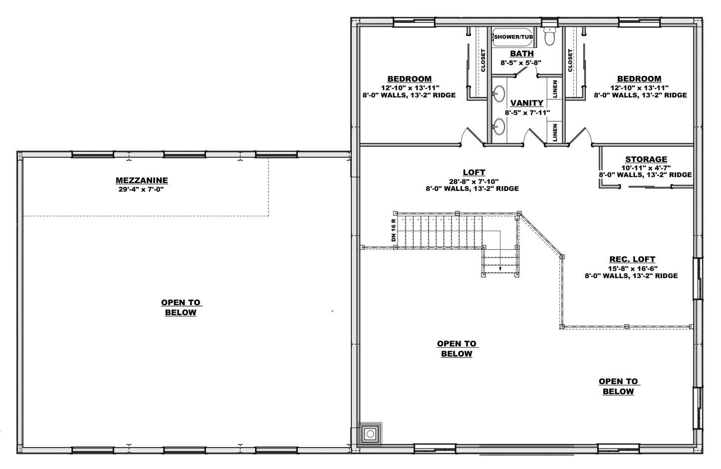 DR-117 Darius Barndominium House Plan