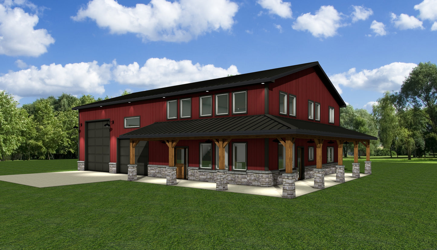 DR-118 Ivy Barndominium House Plan