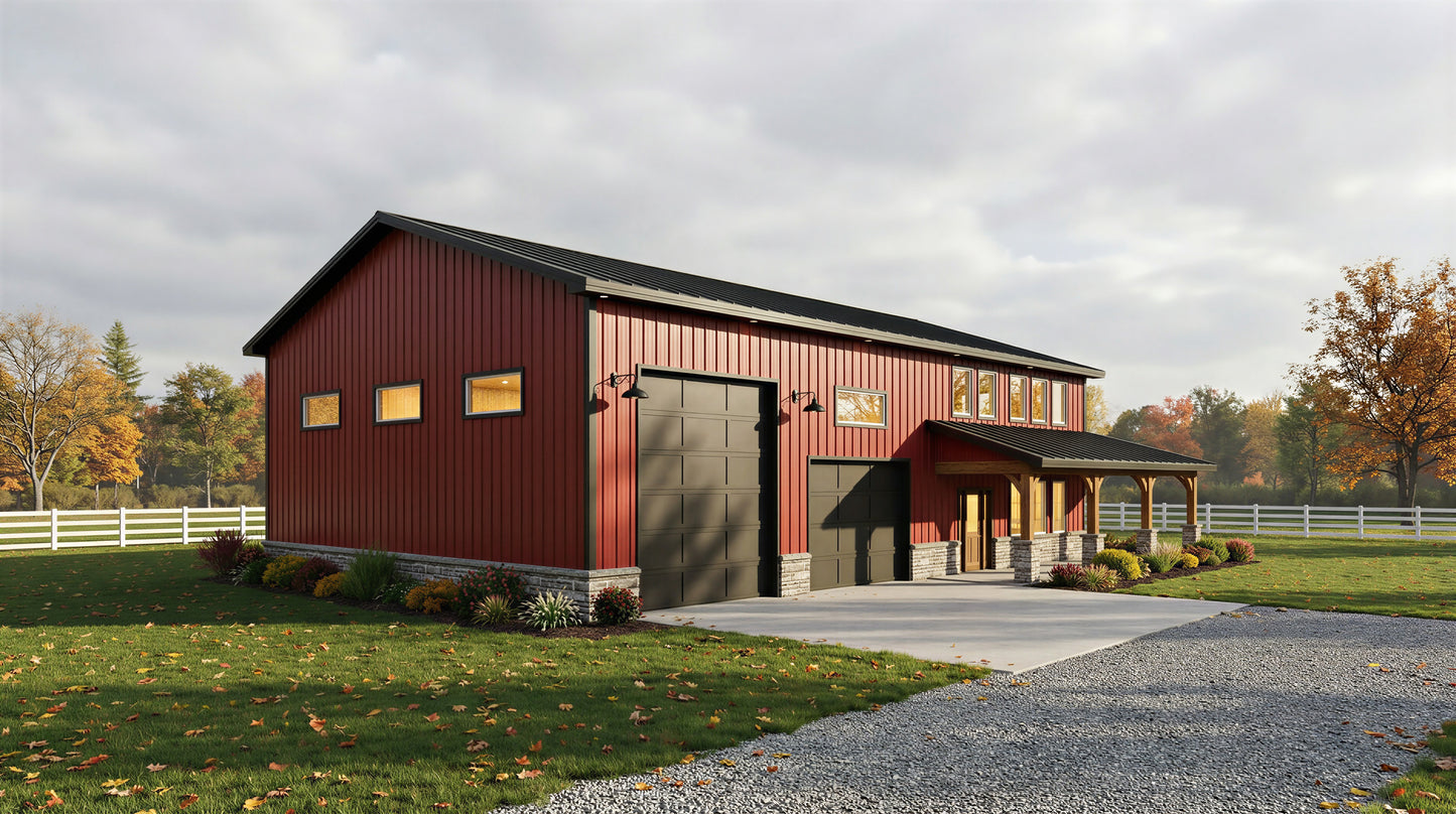 DR-118 Ivy Barndominium House Plan