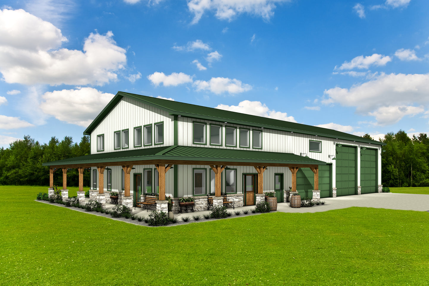 DR-119 Elvis Barndominium House Plan
