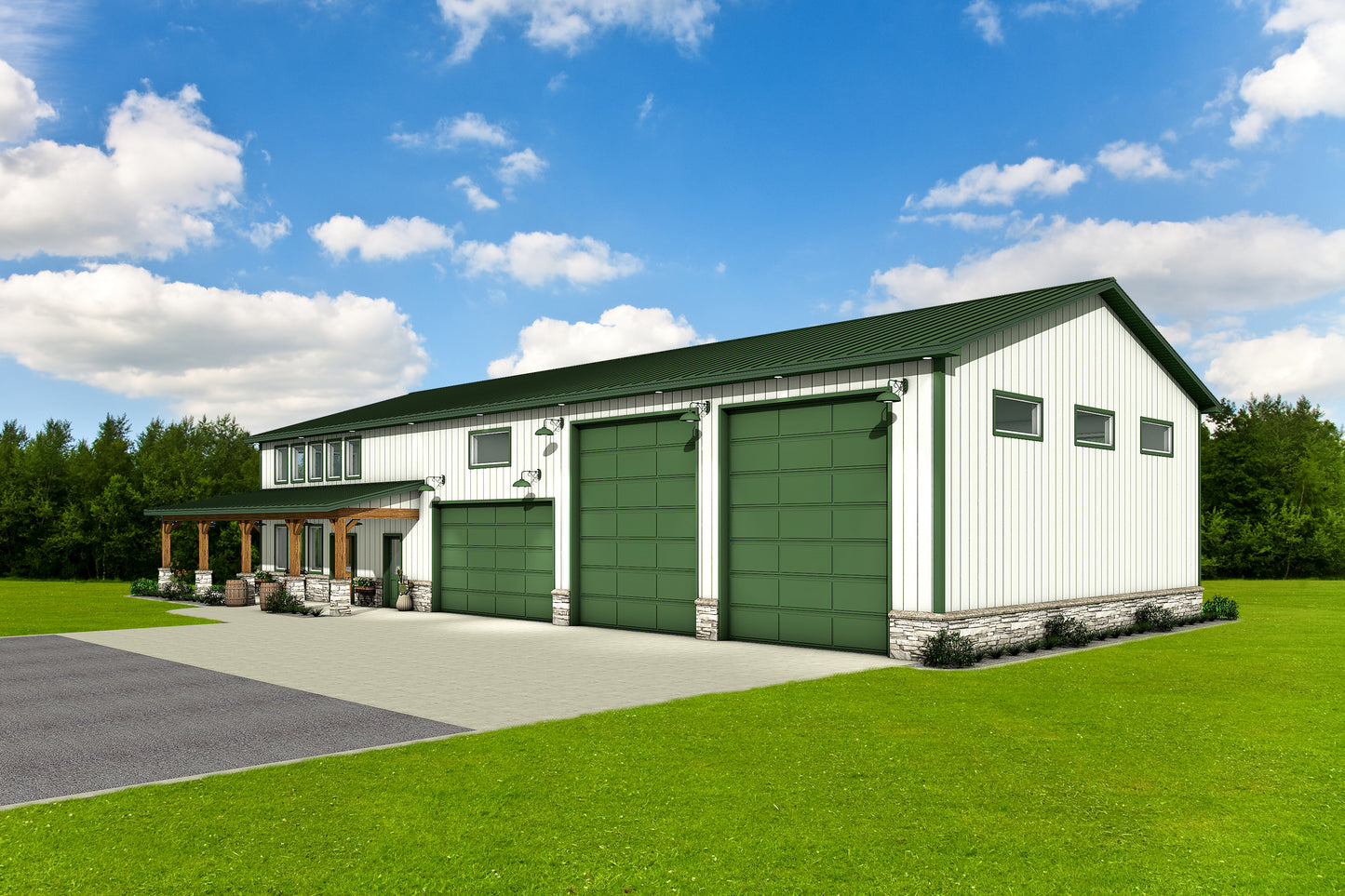 DR-119 Elvis Barndominium House Plan