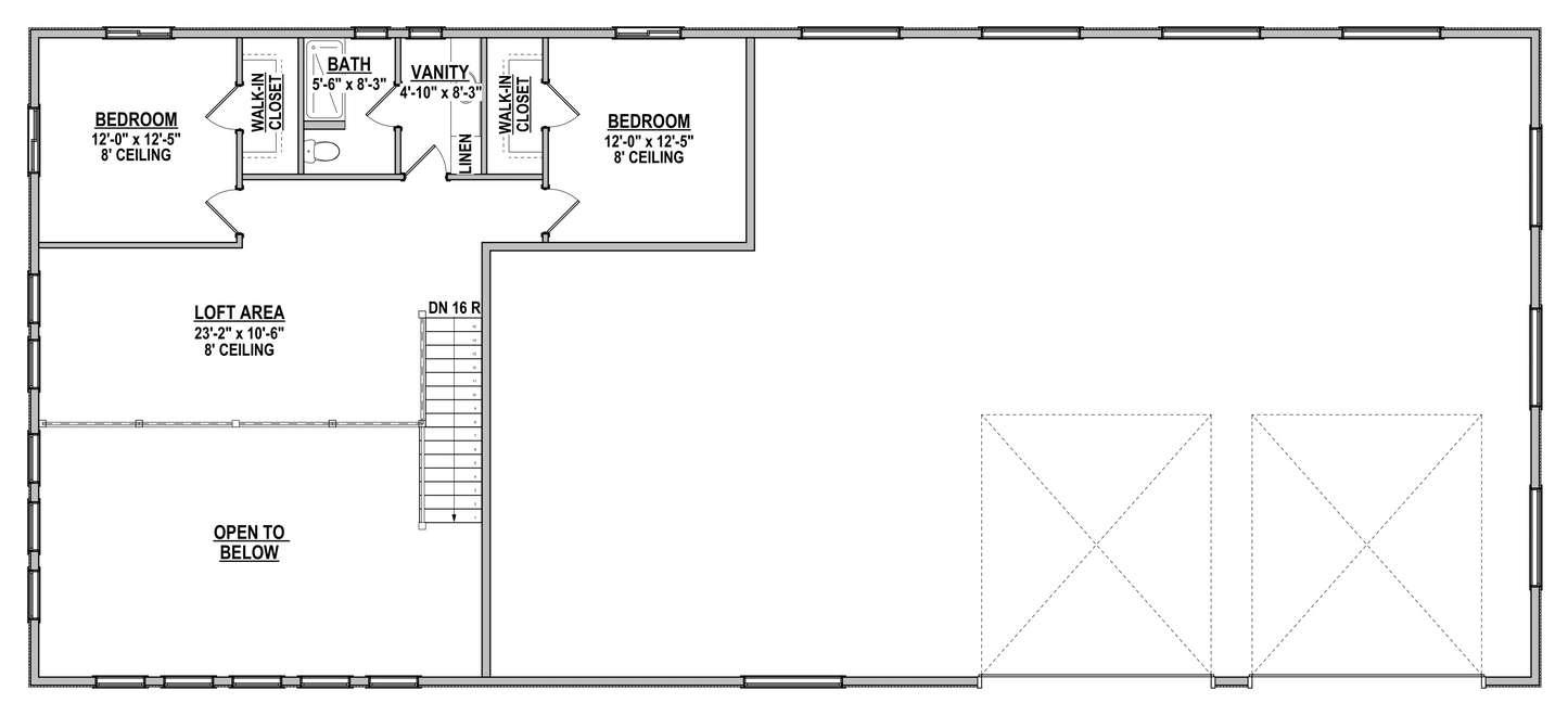 DR-119 Elvis Barndominium House Plan
