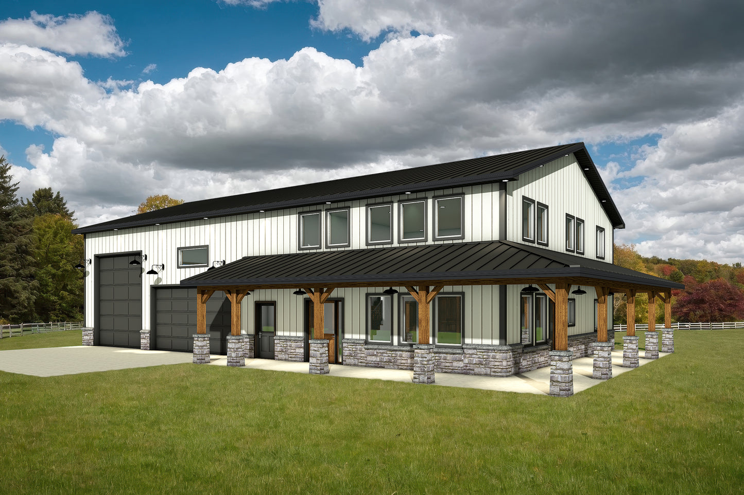 DR-122 Rachel Barndominium House Plan