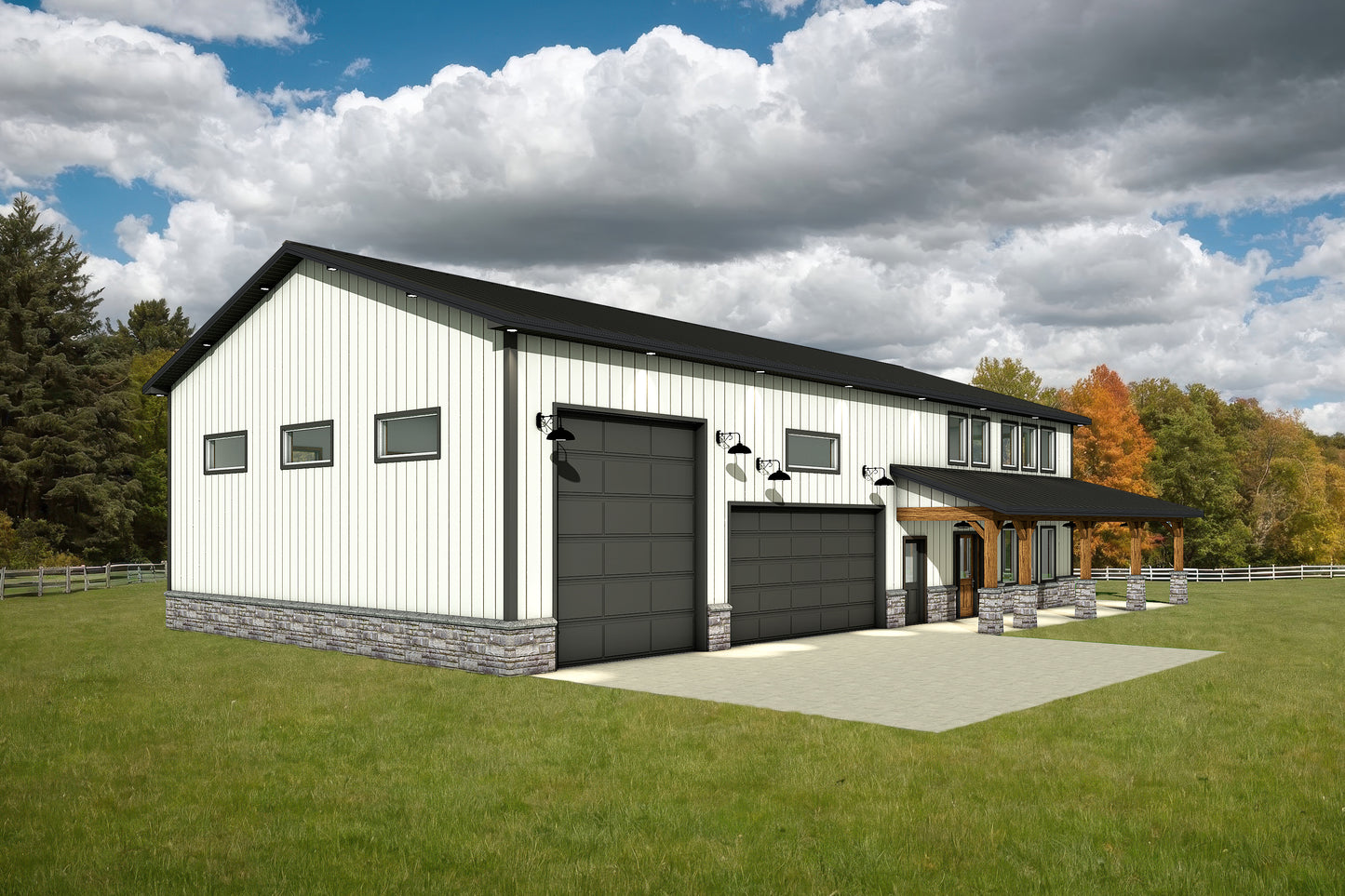DR-122 Rachel Barndominium House Plan