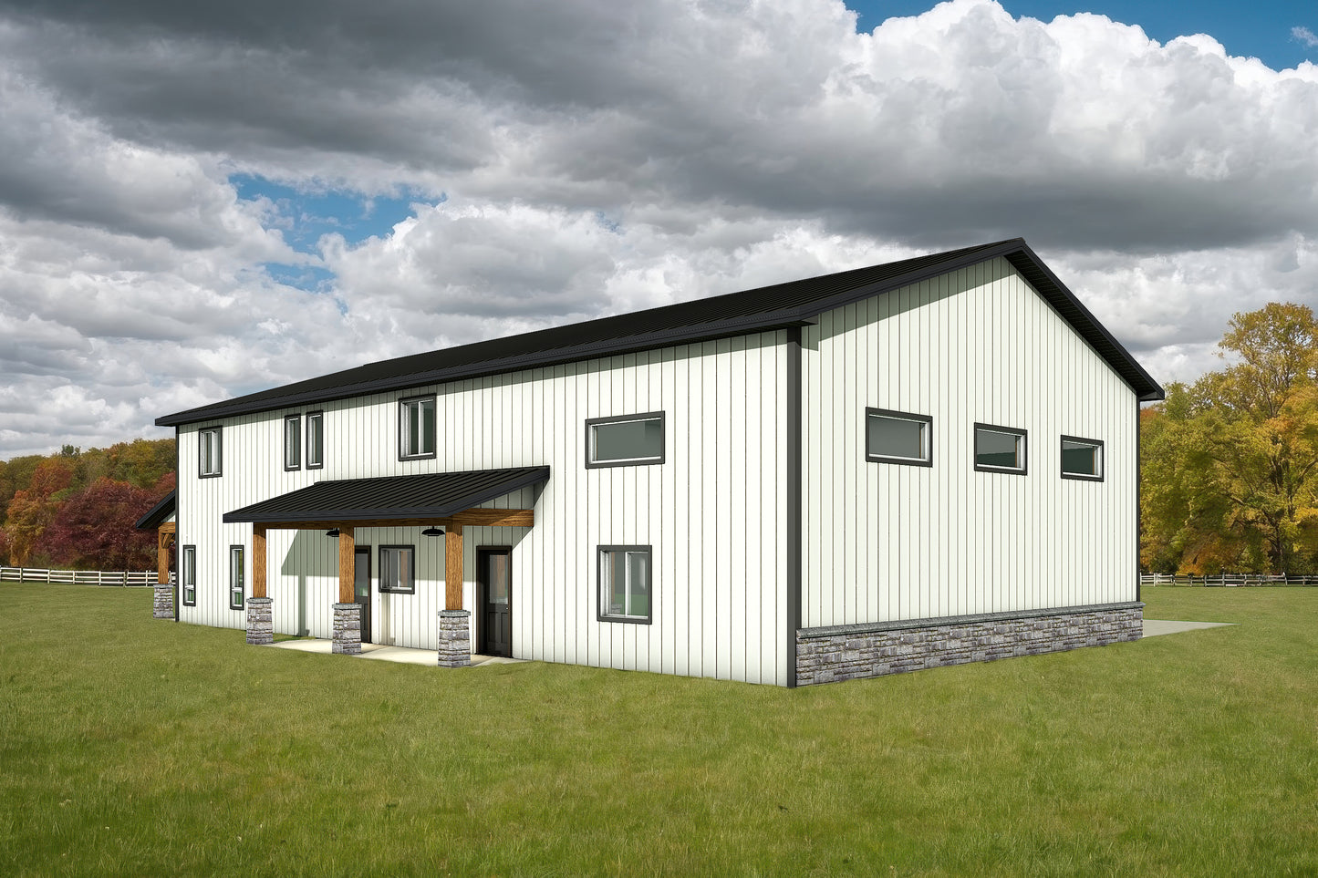 DR-122 Rachel Barndominium House Plan