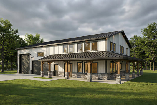 DR-122 Rachel Barndominium House Plan