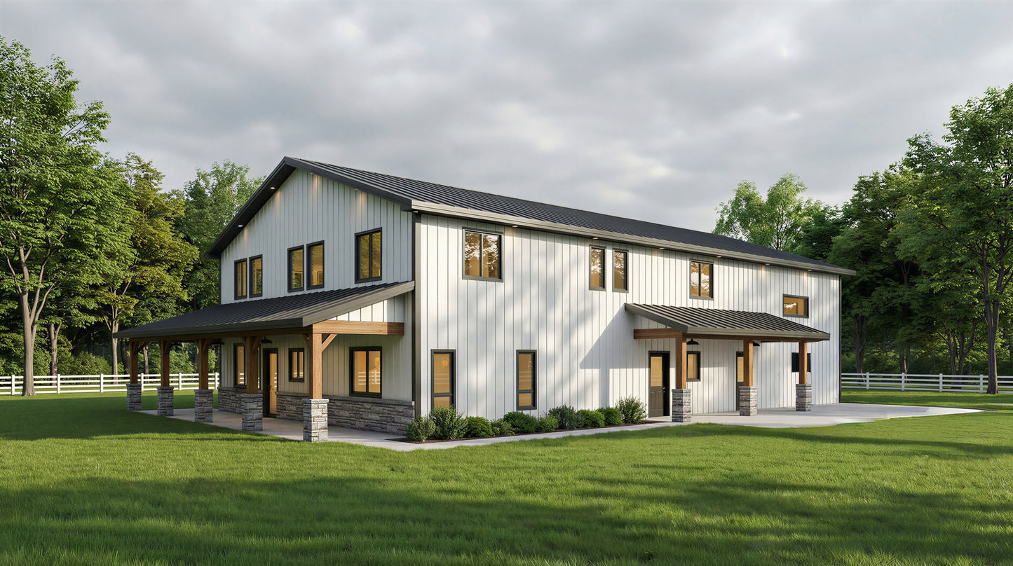 DR-122 Rachel Barndominium House Plan