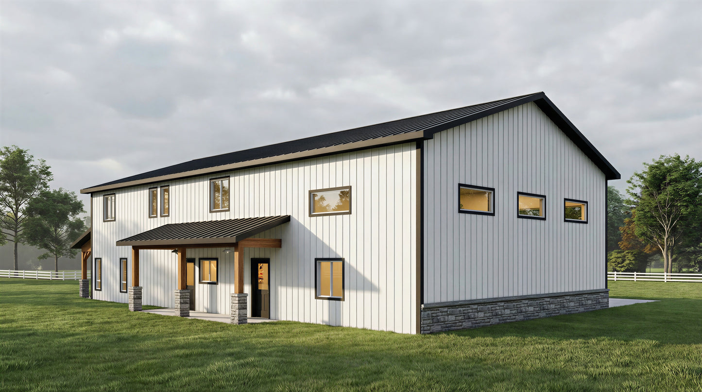 DR-122 Rachel Barndominium House Plan