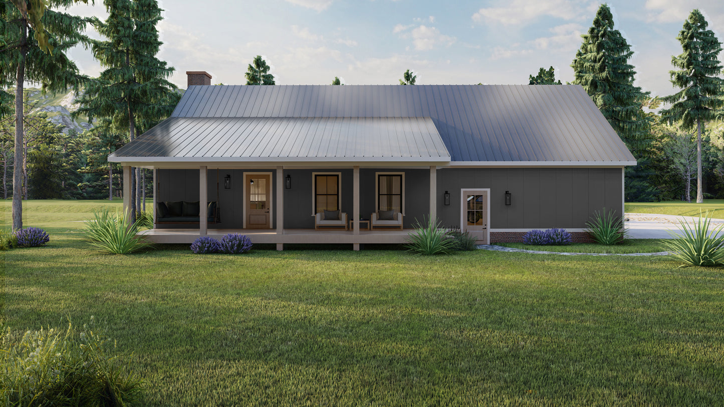 AK-4006-C Eldermere Barndominium House Plan