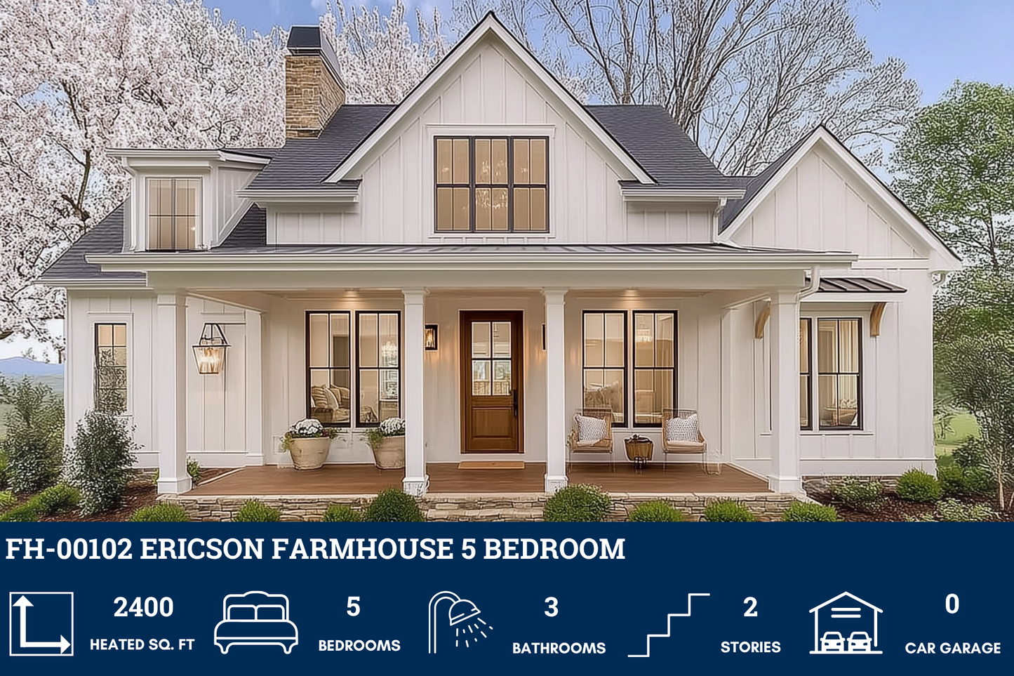 FH-00102 Ericson Farmhouse Plan