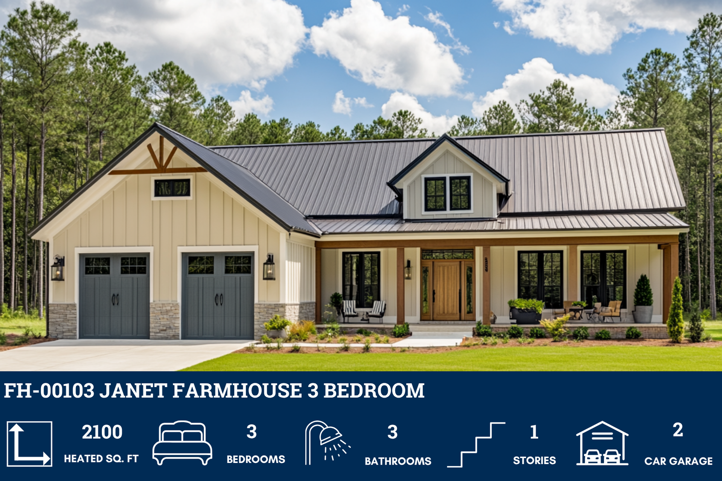 FH-00103 Janet Farmhouse Plan