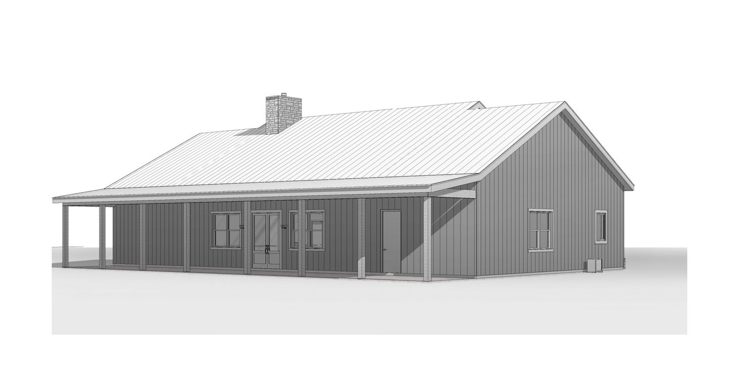 FH-00104-N Nick Barndominium House Plan