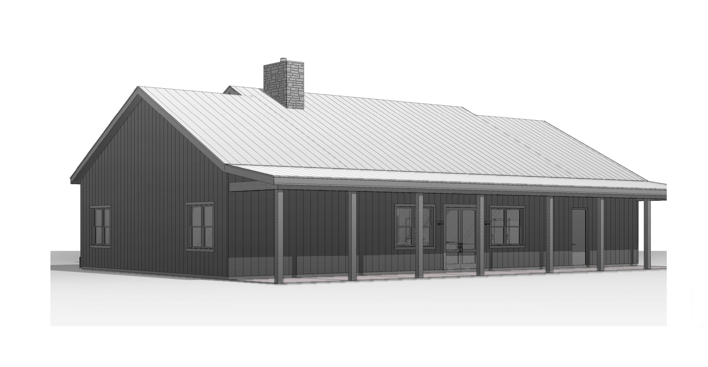 FH-00104-N Nick Barndominium House Plan