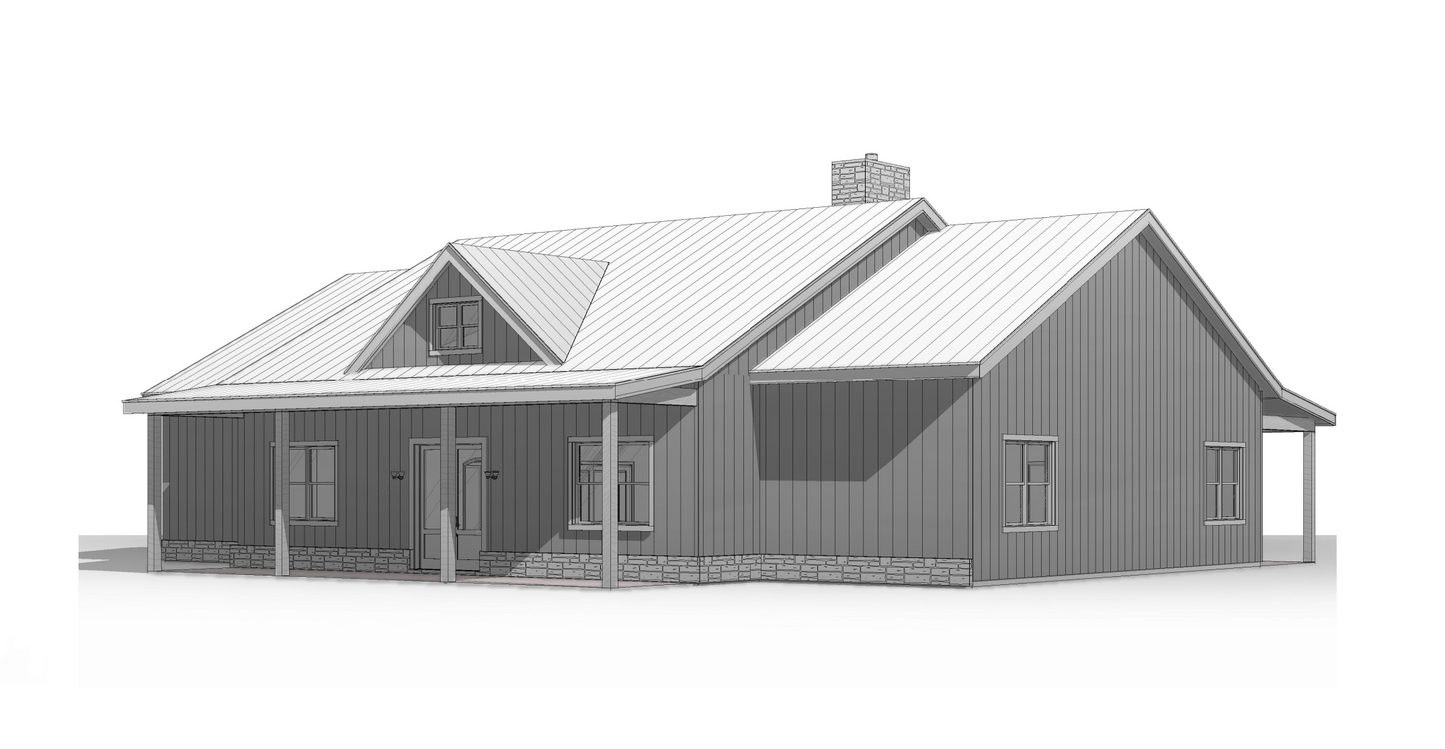 FH-00104-N Nick Barndominium House Plan