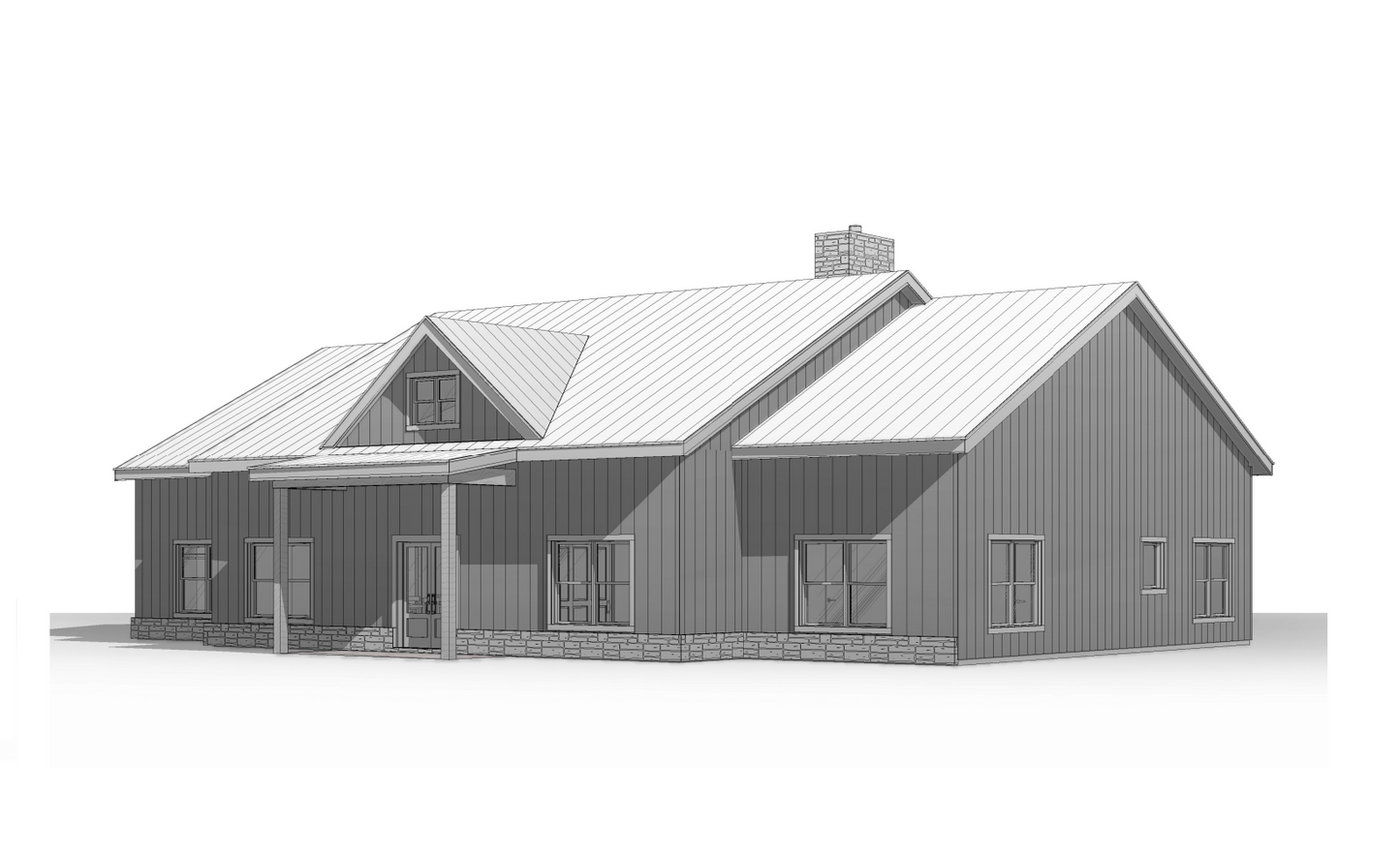 FH-00104 William Farmhouse Plan