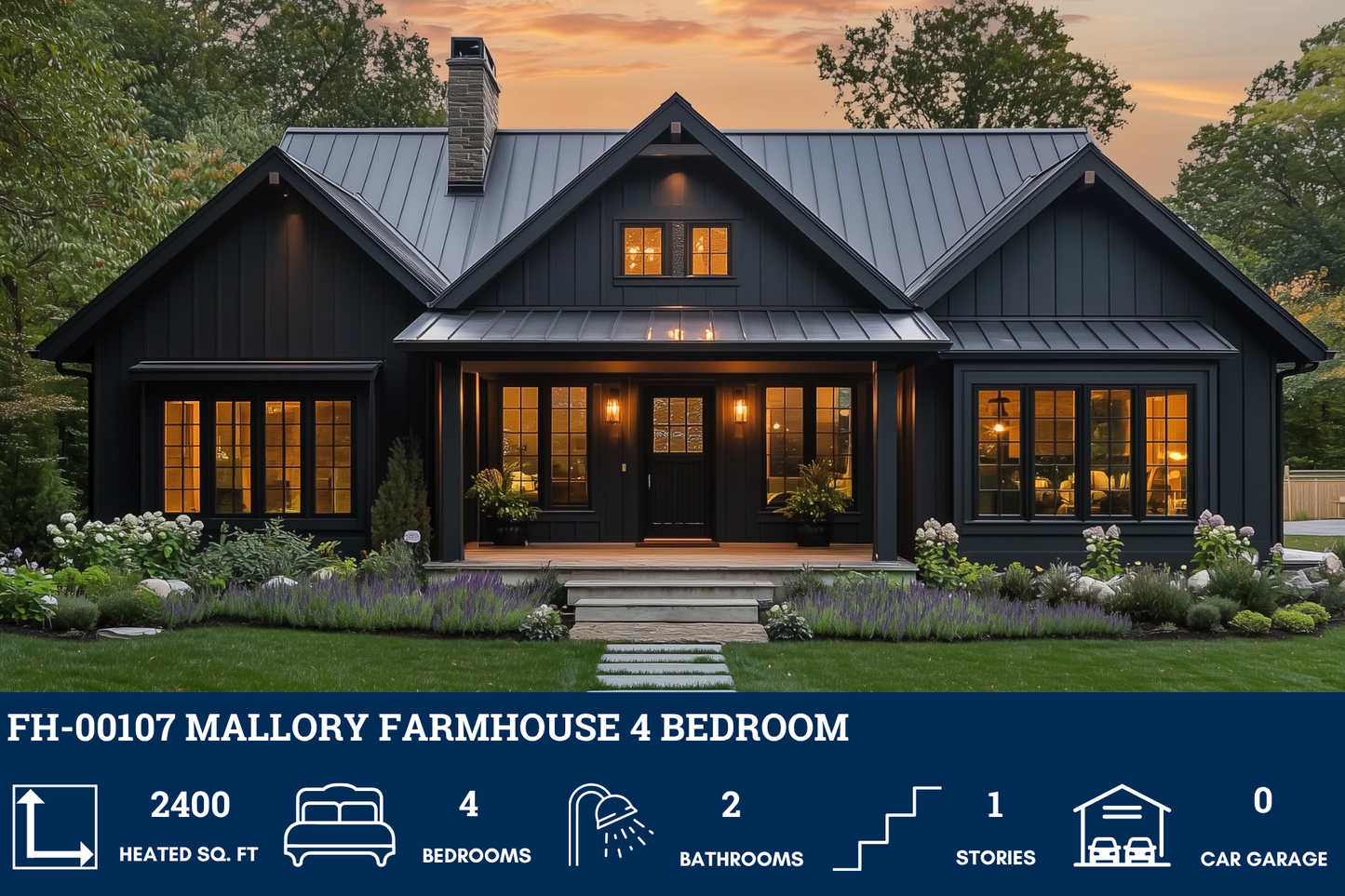 FH-00107 Mallory Farmhouse Plan